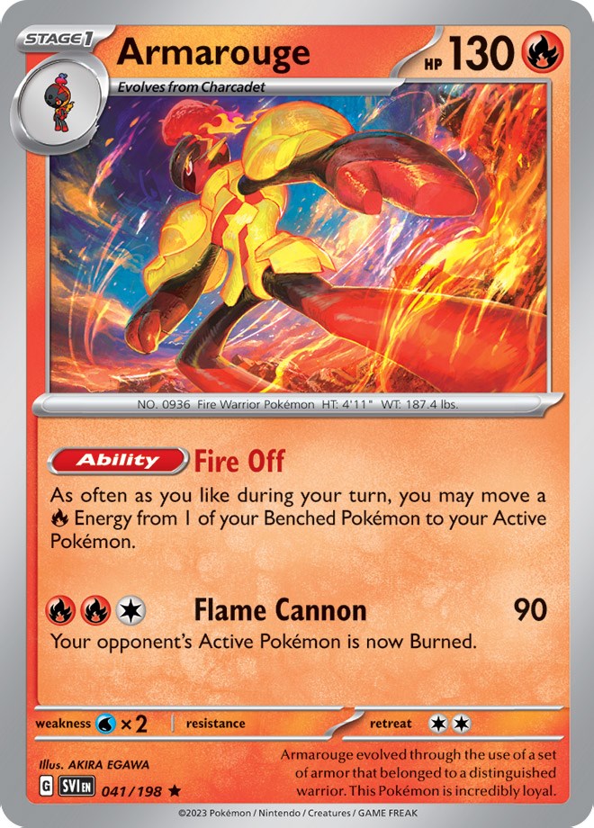 Armarouge (041/198) (Line Holo) [Scarlet & Violet: Base Set] | Good Games Adelaide SA