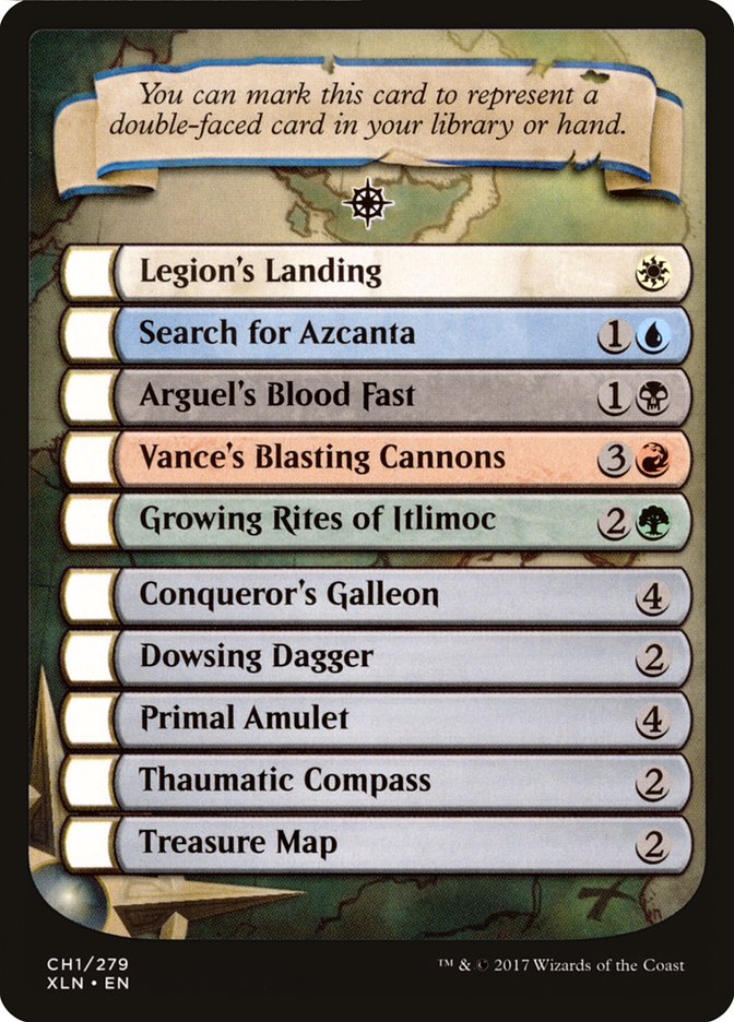 Checklist Card - Ixalan [Ixalan Tokens] | Good Games Adelaide SA