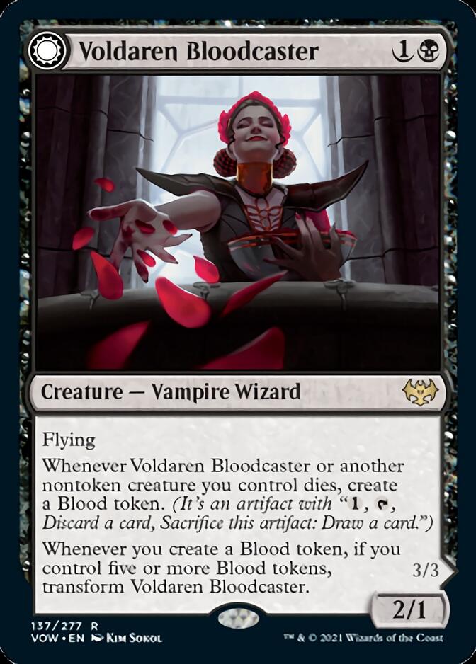 Voldaren Bloodcaster // Bloodbat Summoner [Innistrad: Crimson Vow] | Good Games Adelaide SA