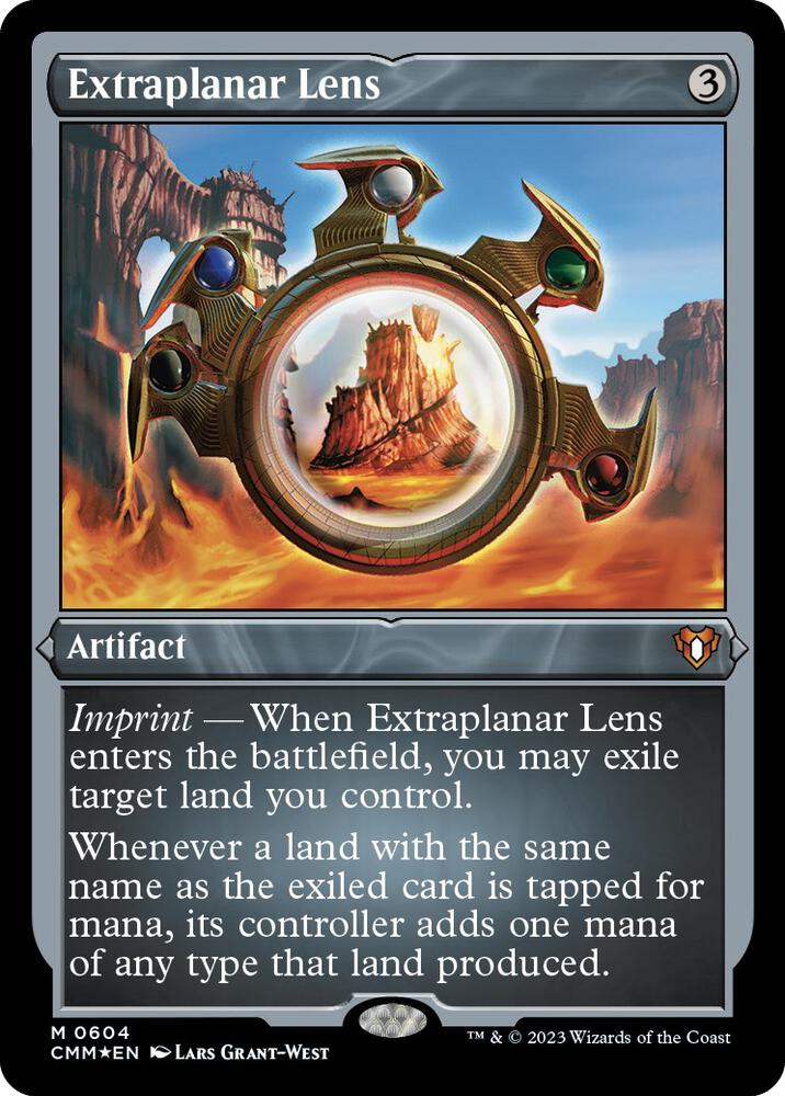 Extraplanar Lens 604 (Commander Masters)  - Etched Foil | Good Games Adelaide SA