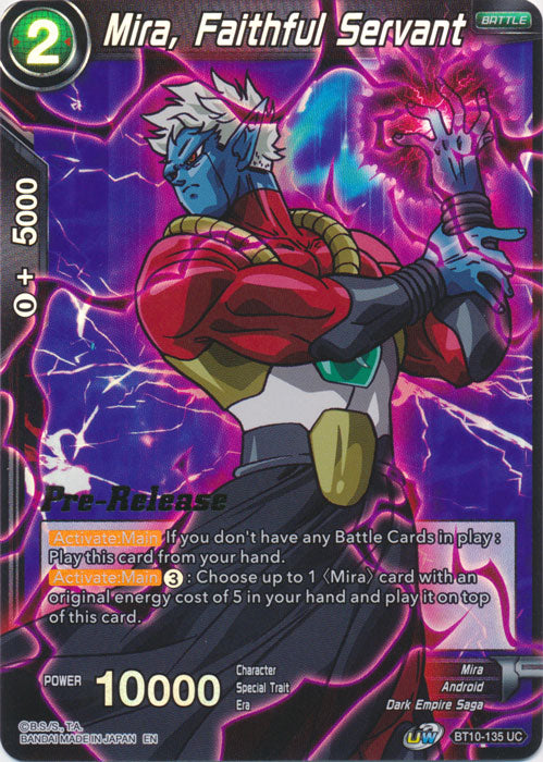 Mira, Faithful Servant (BT10-135) [Rise of the Unison Warrior Prerelease Promos] | Good Games Adelaide SA