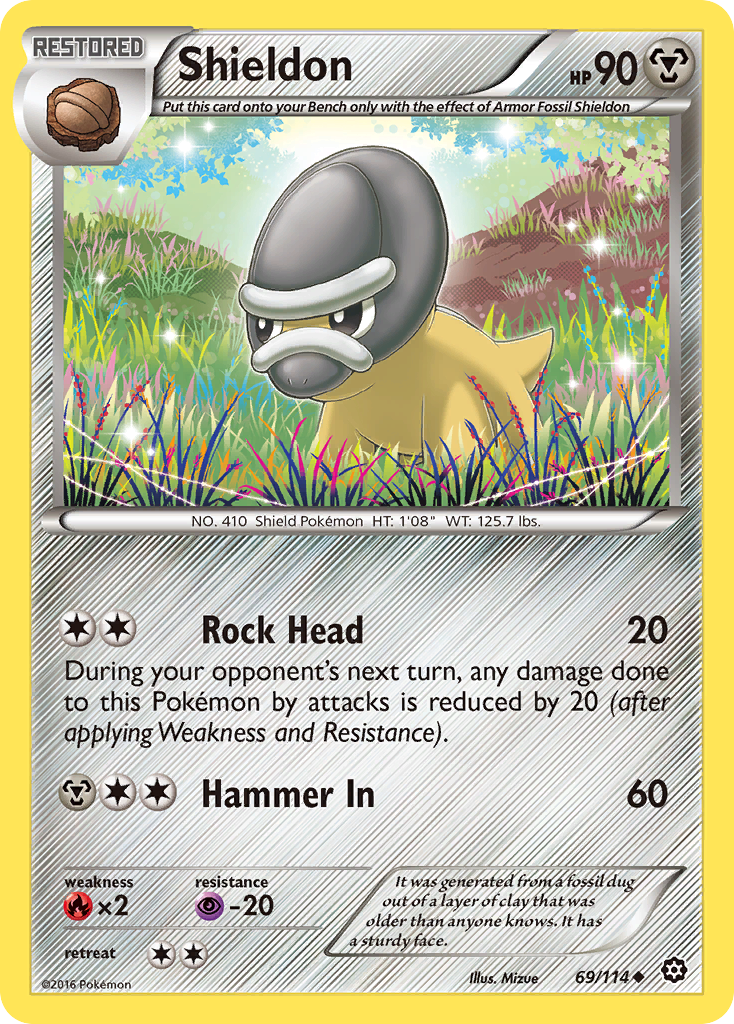 Shieldon (69/114) [XY: Steam Siege] | Good Games Adelaide SA