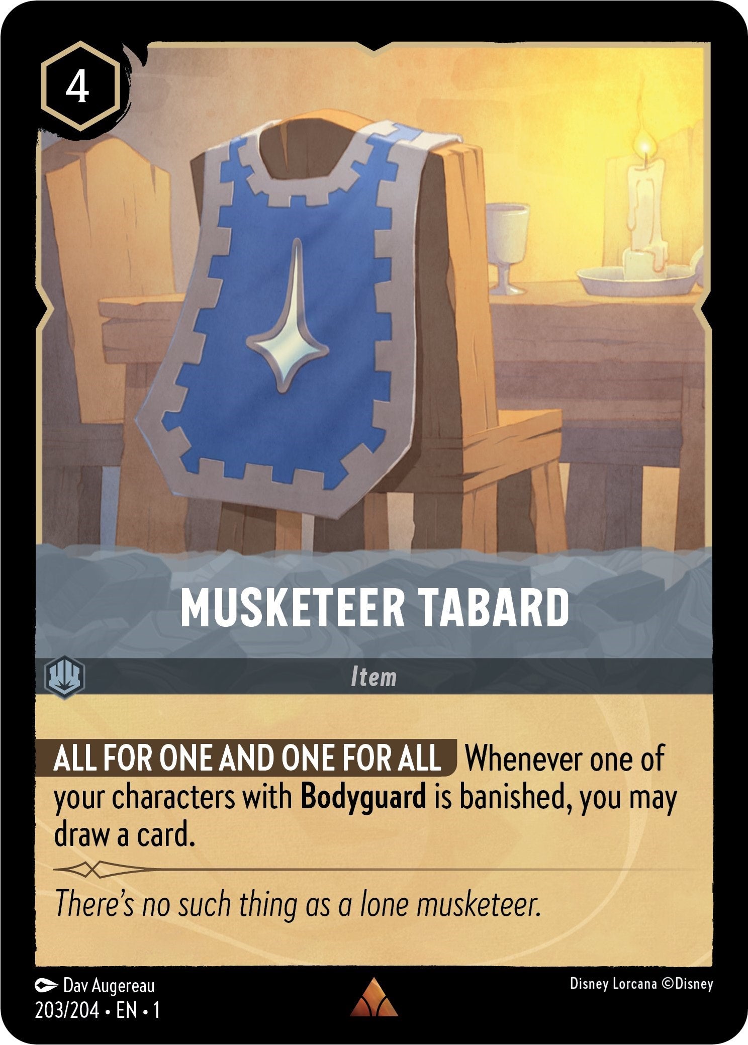 Musketeer Tabard (203/204) [The First Chapter] | Good Games Adelaide SA