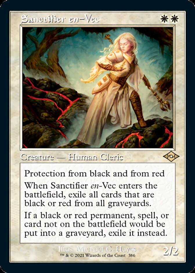 Sanctifier en-Vec (Retro Etched Foil) [Modern Horizons 2] | Good Games Adelaide SA