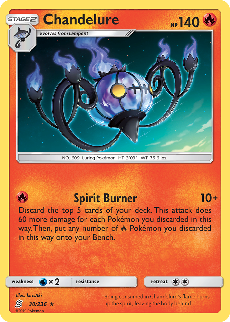 Chandelure (30/236) [Sun & Moon: Unified Minds] | Good Games Adelaide SA