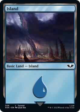 Island 309 Surge Foil 309 (Universes Beyond: Warhammer 40,000)  - Foil | Good Games Adelaide SA