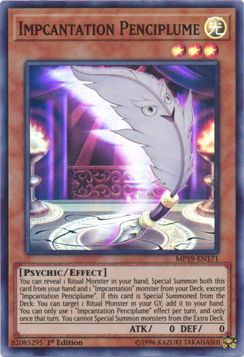 Impcantation Penciplume [MP19-EN171] Super Rare | Good Games Adelaide SA