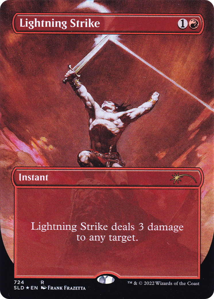 Lightning Strike (Borderless) [Secret Lair Drop Promos] | Good Games Adelaide SA