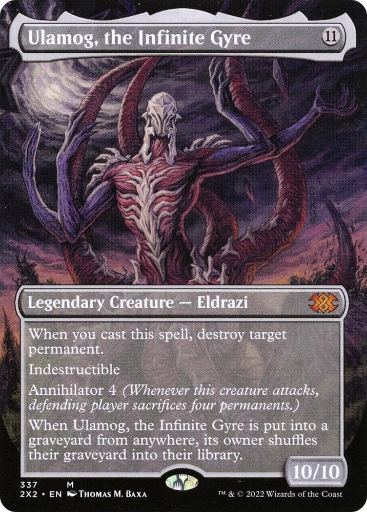 Ulamog the Infinite Gyre Borderless 337 (Double Masters 2022)  - Foil | Good Games Adelaide SA
