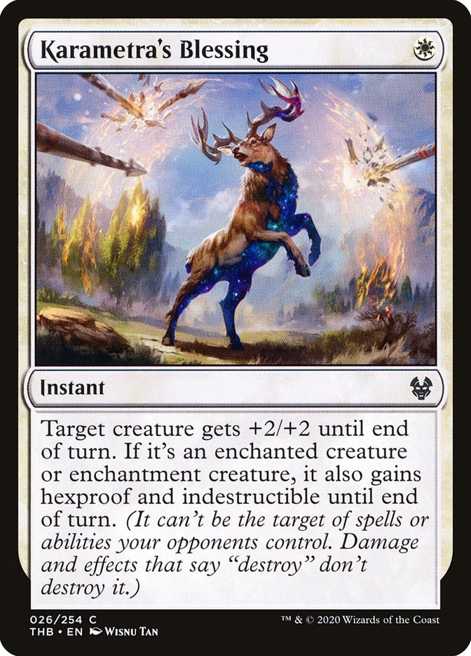 Karametra's Blessing 26 (Theros Beyond Death)  - Foil | Good Games Adelaide SA