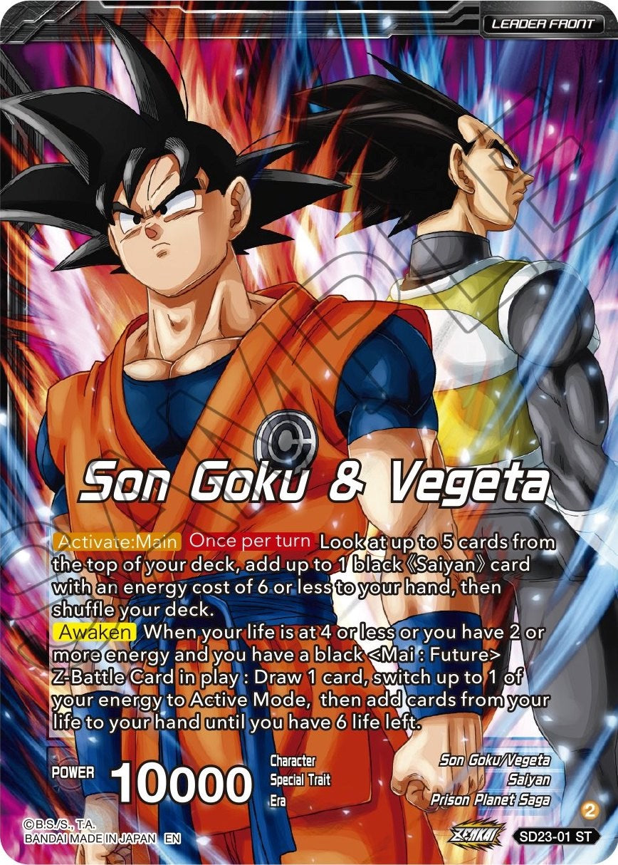 Son Goku & Vegeta // SSB Vegito, Shining Warrior (SD23-01) [Critical Blow] | Good Games Adelaide SA