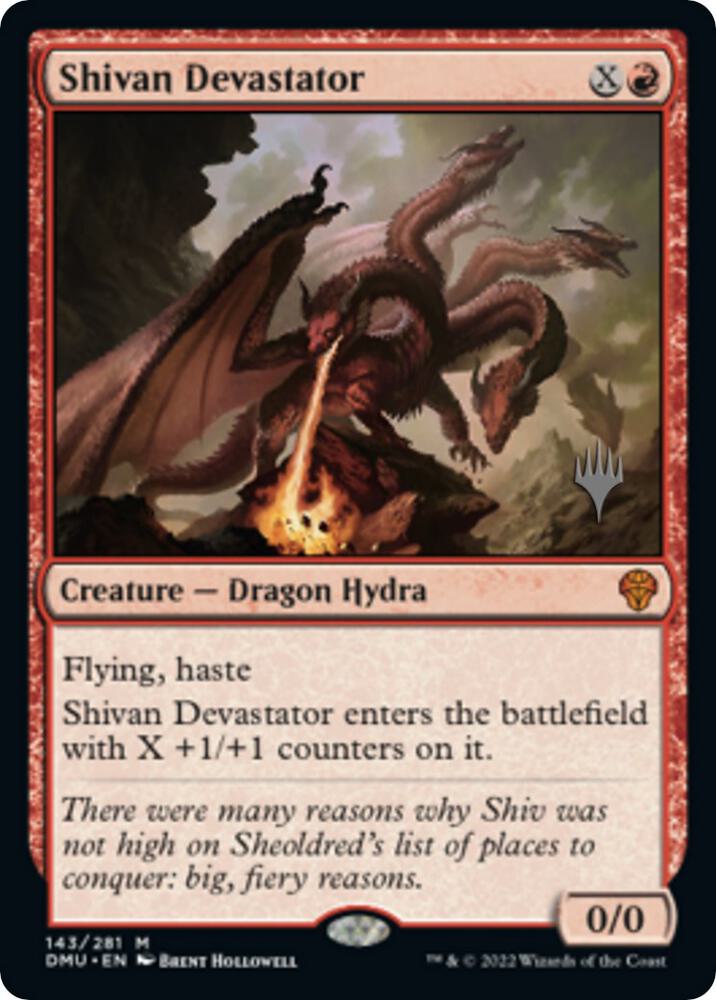Shivan Devastator 143 (Promo Pack: Dominaria United)  - Foil | Good Games Adelaide SA
