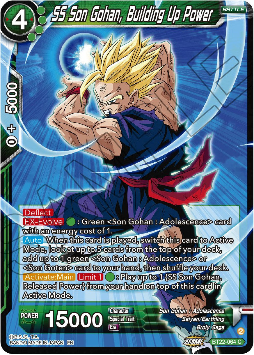 SS Son Gohan, Building Up Power (BT22-064) [Critical Blow] | Good Games Adelaide SA