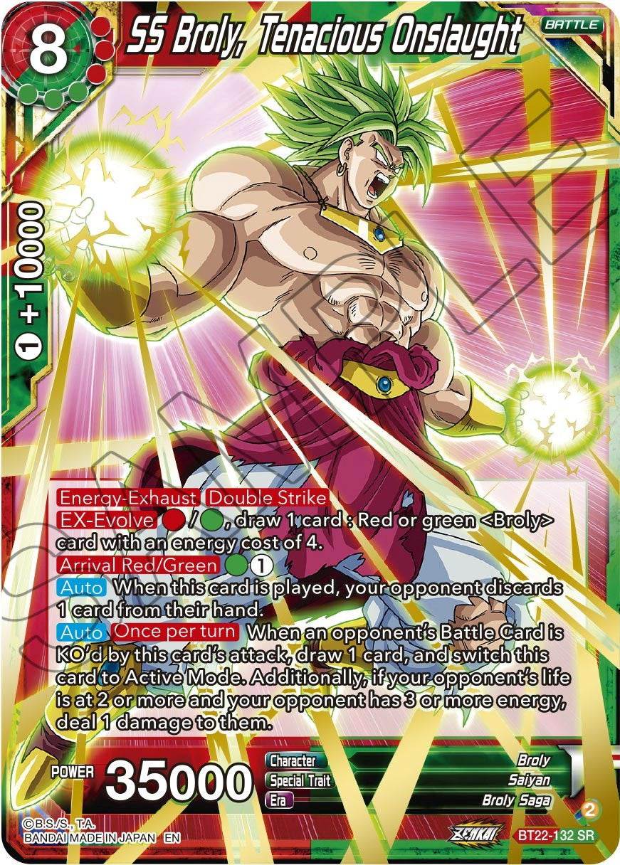 SS Broly, Tenacious Onslaught (BT22-132) [Critical Blow] | Good Games Adelaide SA