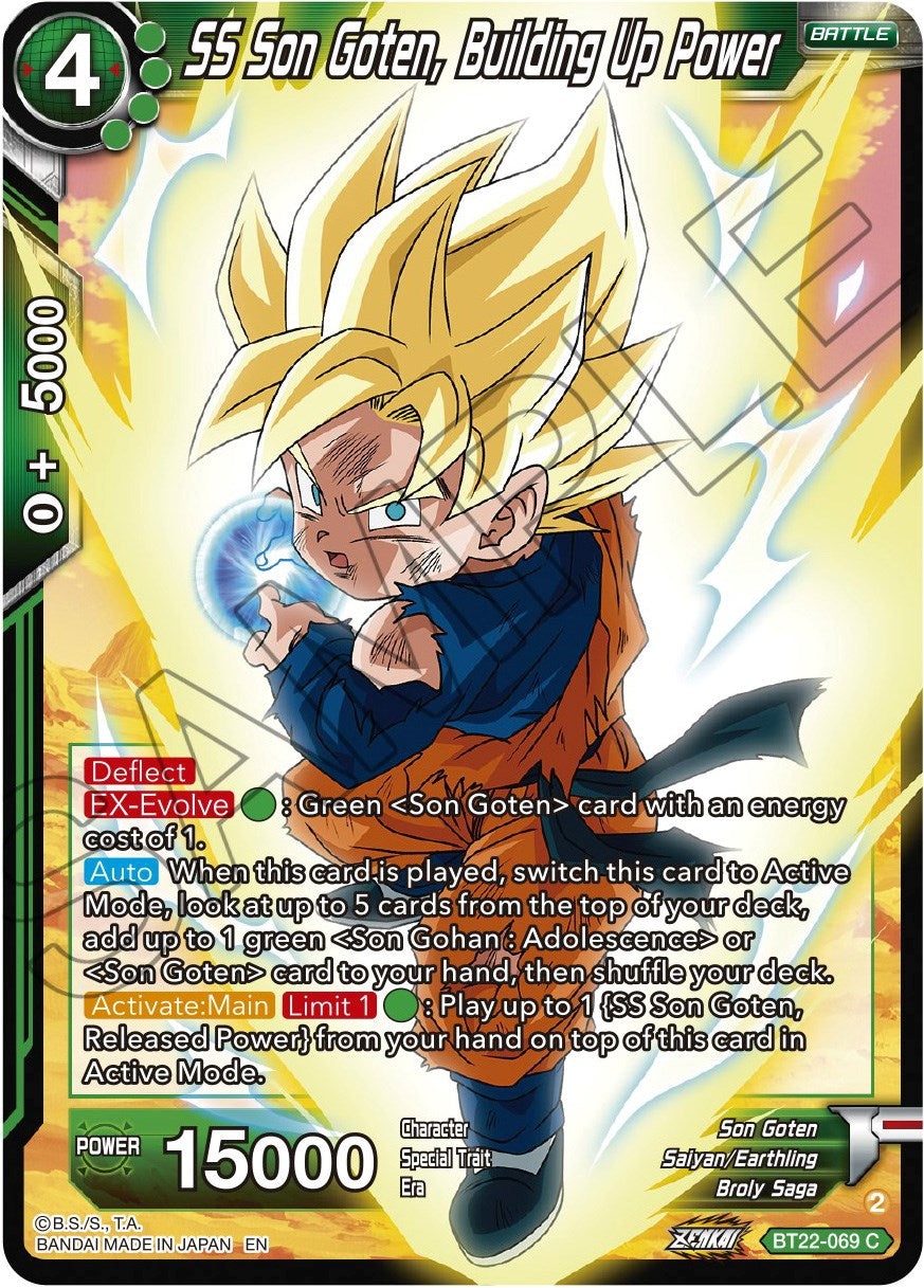 SS Son Goten, Building Up Power (BT22-069) [Critical Blow] | Good Games Adelaide SA