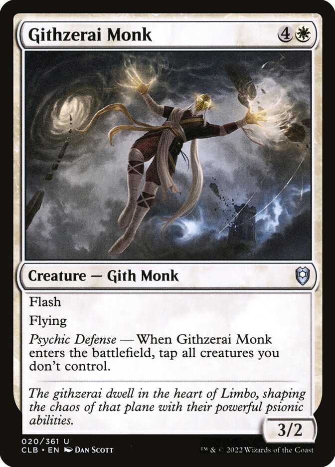 Githzerai Monk 20 (Commander Legends: Battle for Baldur's Gate)  | Good Games Adelaide SA