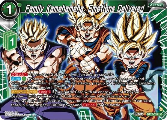 Family Kamehameha, Emotions Delivered (BT22-059) [Critical Blow] | Good Games Adelaide SA