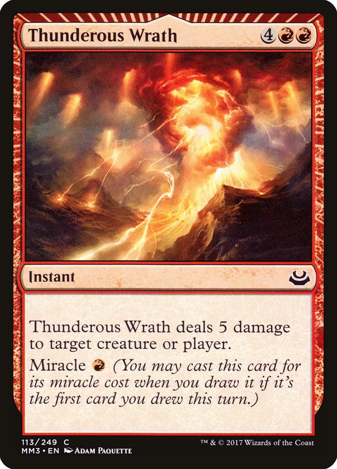 Thunderous Wrath 113 (Modern Masters 2017)  - Foil | Good Games Adelaide SA