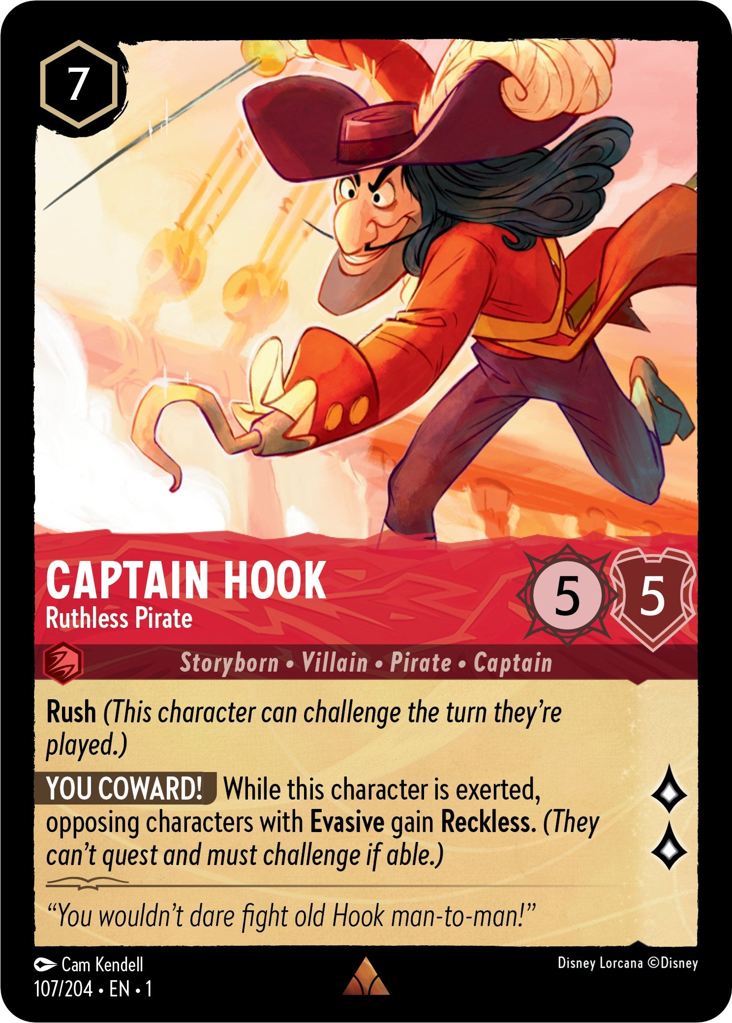 Captain Hook - Ruthless Pirate (107/204) [The First Chapter] | Good Games Adelaide SA