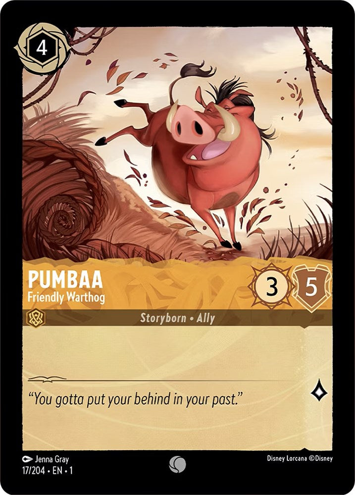 Pumbaa - Friendly Warthog (17/204) [The First Chapter] | Good Games Adelaide SA