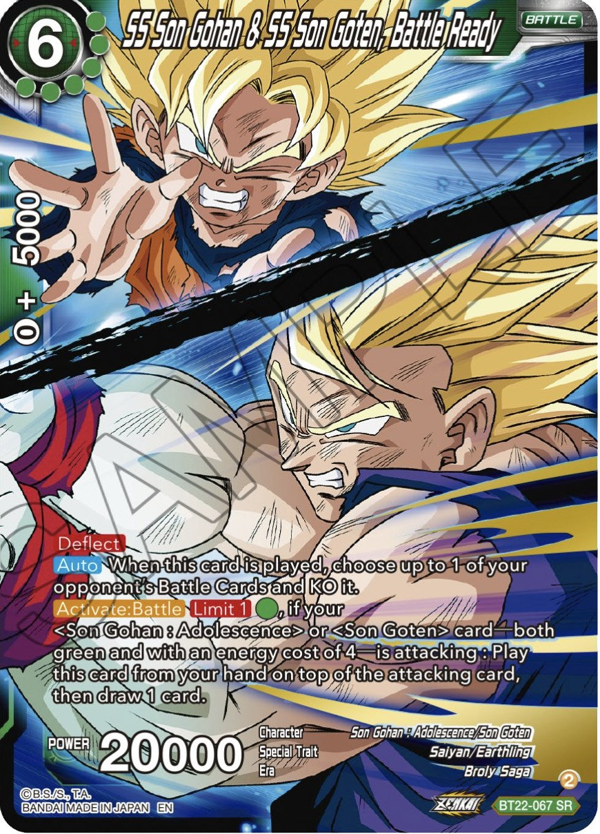 SS Son Gohan & SS Son Goten, Battle Ready (BT22-067) [Critical Blow] | Good Games Adelaide SA