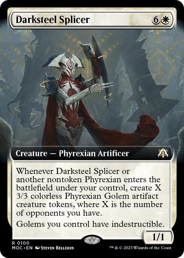 Darksteel Splicer Extended Art 100 (Commander: March of the Machine)  | Good Games Adelaide SA