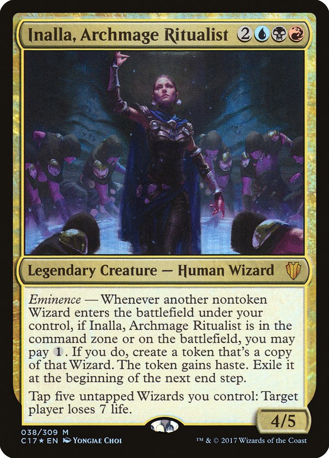 Inalla, Archmage Ritualist 38 (Commander 2017)  - Foil | Good Games Adelaide SA