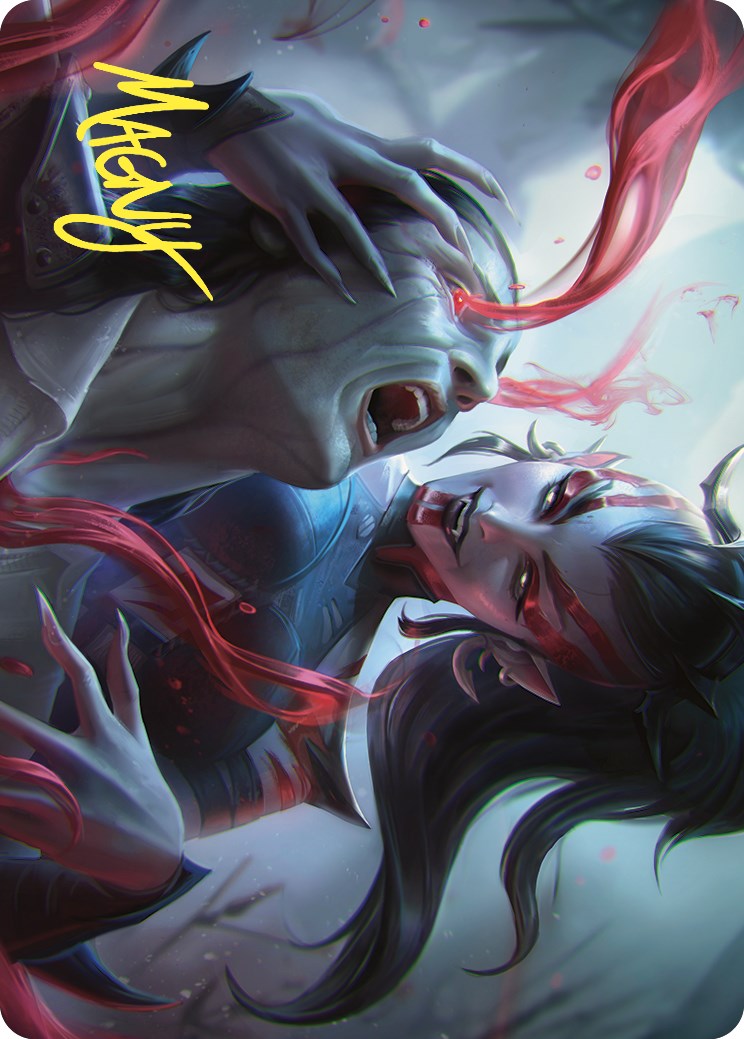 Exsanguinate Art Card (Gold-Stamped Signature) [Commander Masters Art Series] | Good Games Adelaide SA