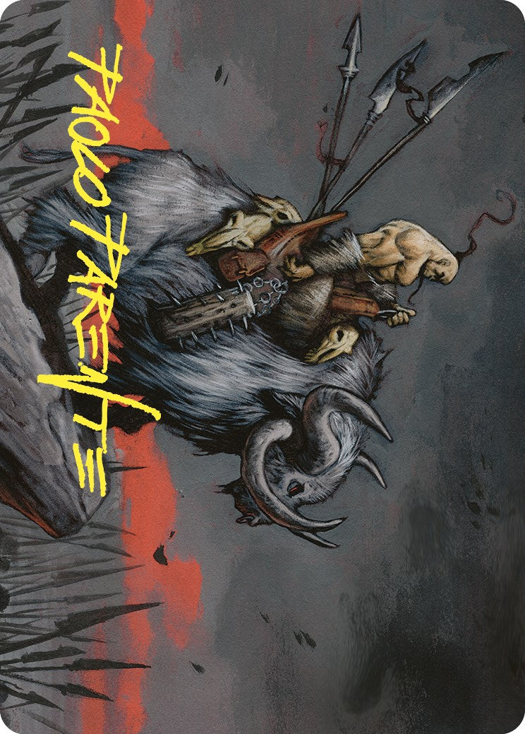 Godo, Bandit Warlord Art Card (Gold-Stamped Signature) [Commander Masters Art Series] | Good Games Adelaide SA