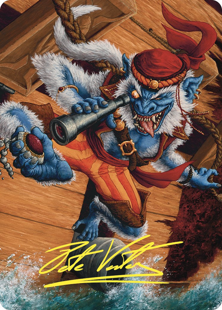 Treasure Nabber Art Card (Gold-Stamped Signature) [Commander Masters Art Series] | Good Games Adelaide SA