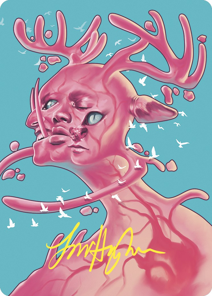 Morophon, the Boundless Art Card (Gold-Stamped Signature) [Commander Masters Art Series] | Good Games Adelaide SA