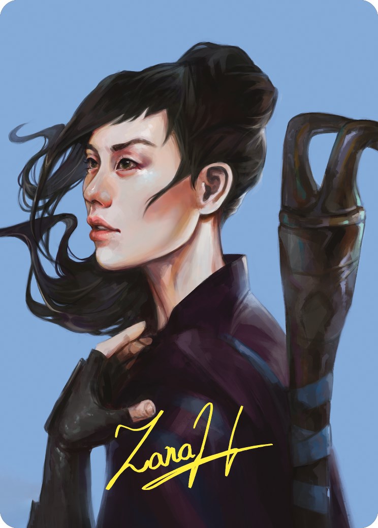 Yuriko, the Tiger's Shadow Art Card (Gold-Stamped Signature) [Commander Masters Art Series] | Good Games Adelaide SA