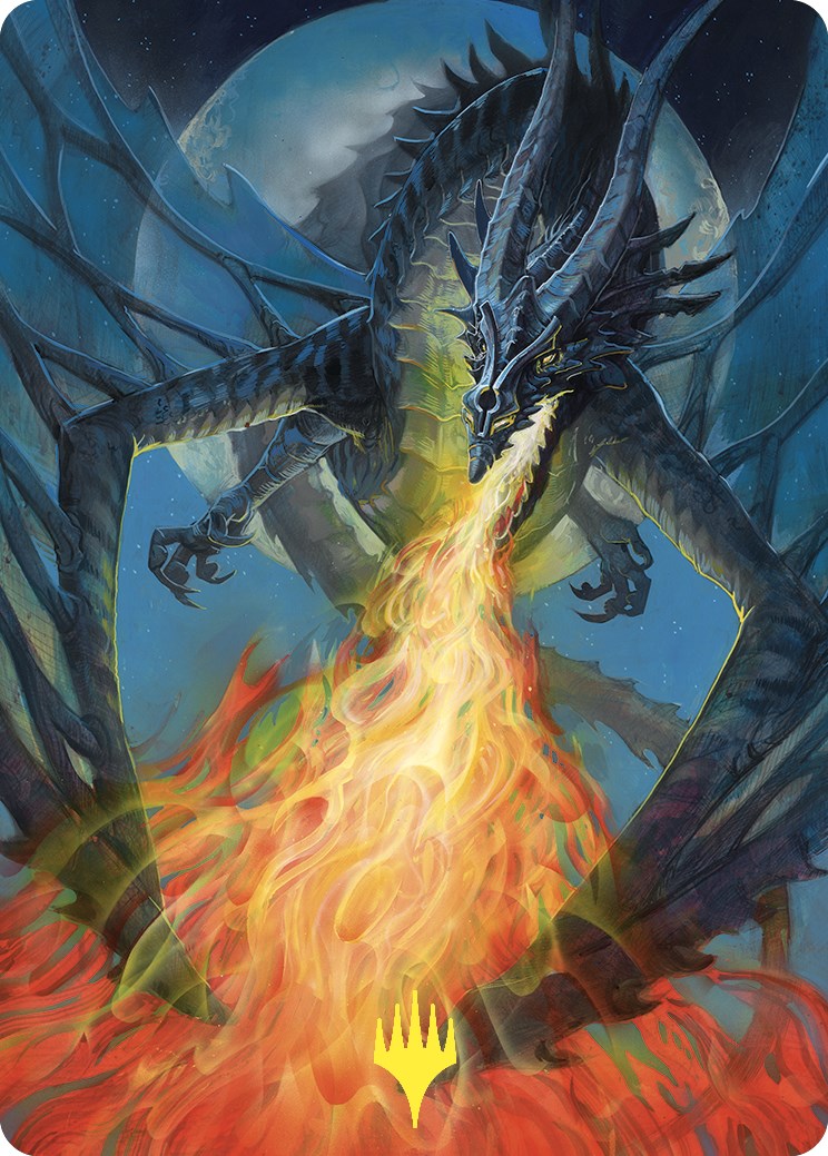 Balefire Dragon Art Card (Gold-Stamped) [Commander Masters Art Series] | Good Games Adelaide SA
