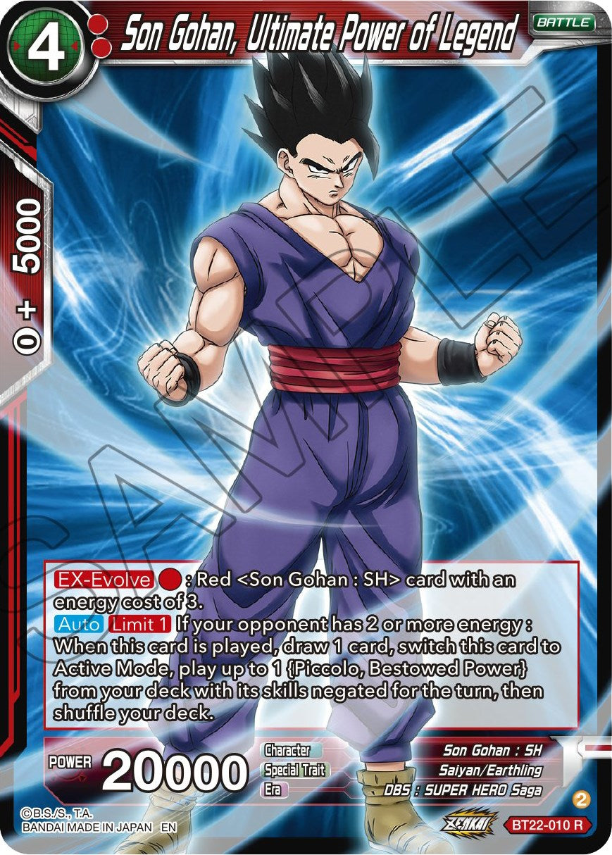 Son Gohan, Ultimate Power of Legend (BT22-010) [Critical Blow] | Good Games Adelaide SA