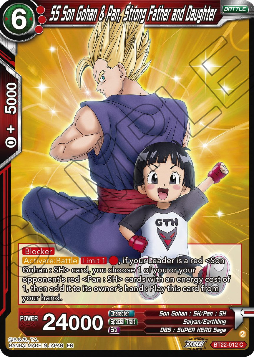 SS Son Gohan & Pan, Strong Father and Daughter (BT22-012) [Critical Blow] | Good Games Adelaide SA