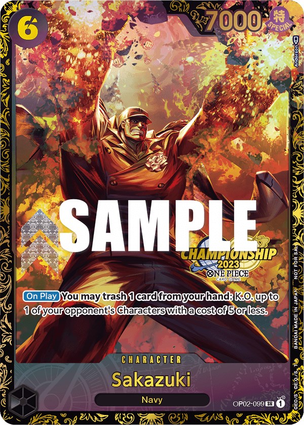 Sakazuki (Championship 2023) [One Piece Promotion Cards] | Good Games Adelaide SA