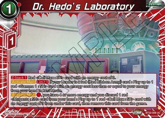 Dr. Hedo's Laboratory (BT22-008) [Critical Blow] | Good Games Adelaide SA
