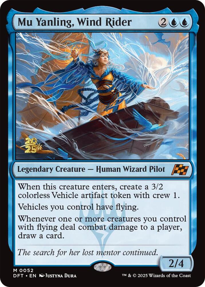 Mu Yanling Wind Rider 52 (Prerelease Cards)  - Foil | Good Games Adelaide SA
