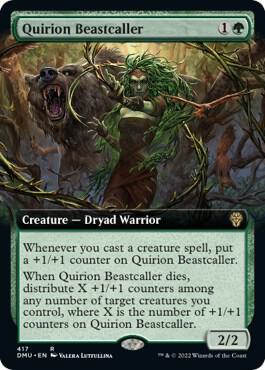 Quirion Beastcaller Extended Art 417 (Dominaria United)  - Foil | Good Games Adelaide SA