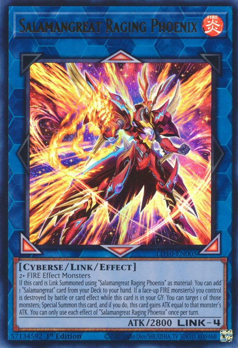 Salamangreat Raging Phoenix [LD10-EN005] Ultra Rare | Good Games Adelaide SA