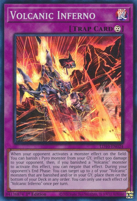 Volcanic Inferno [LD10-EN024] Super Rare | Good Games Adelaide SA