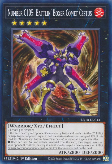 Number C105: Battlin' Boxer Comet Cestus [LD10-EN043] Common | Good Games Adelaide SA