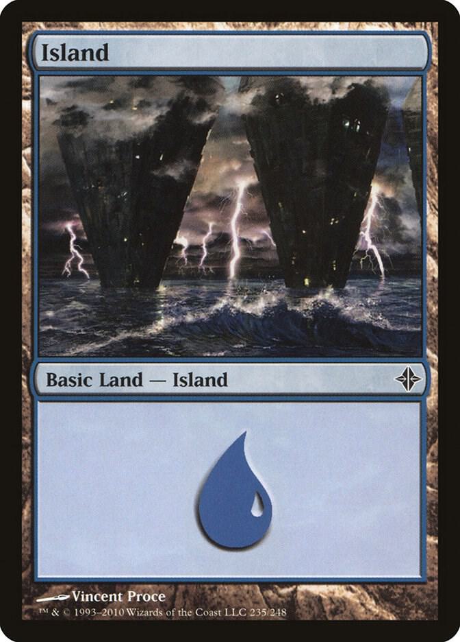 Island 235 (Rise of the Eldrazi)  - Foil | Good Games Adelaide SA