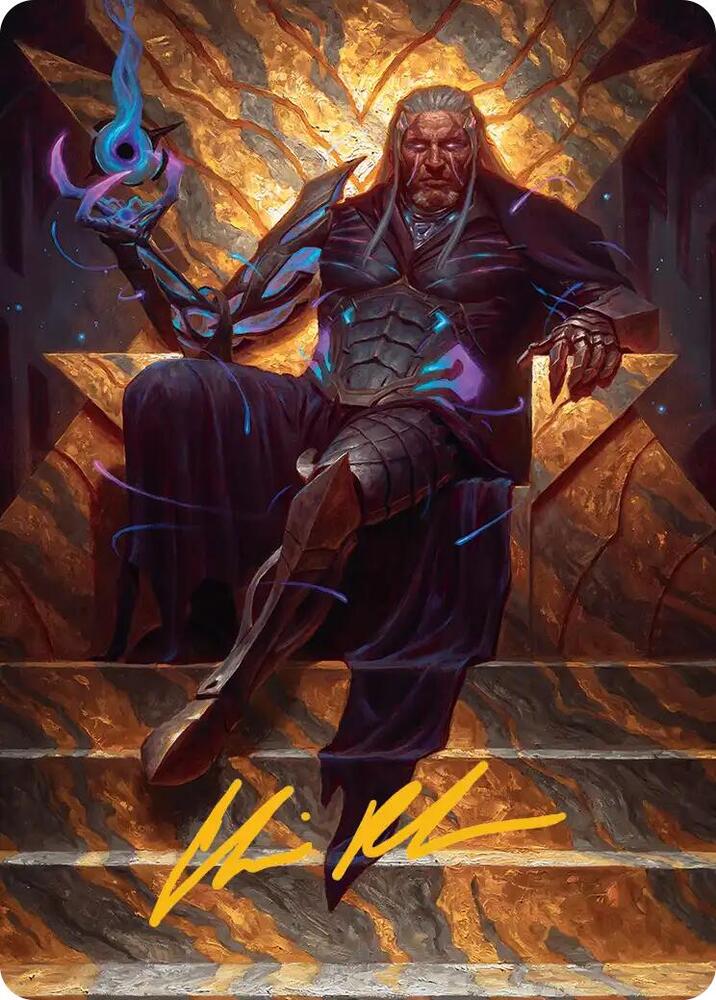 Tezzeret Cruel Captain Art Card 1 54 Gold Stamped Signature 1 (Art Series: Edge of Eternities)  | Good Games Adelaide SA