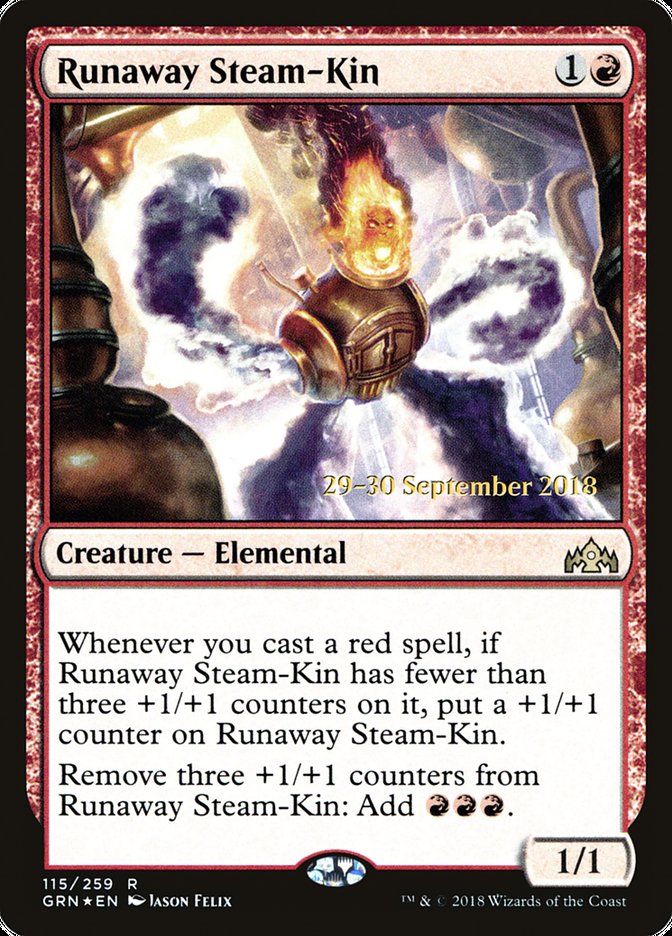 Runaway Steam-Kin [Guilds of Ravnica Promos] | Good Games Adelaide SA
