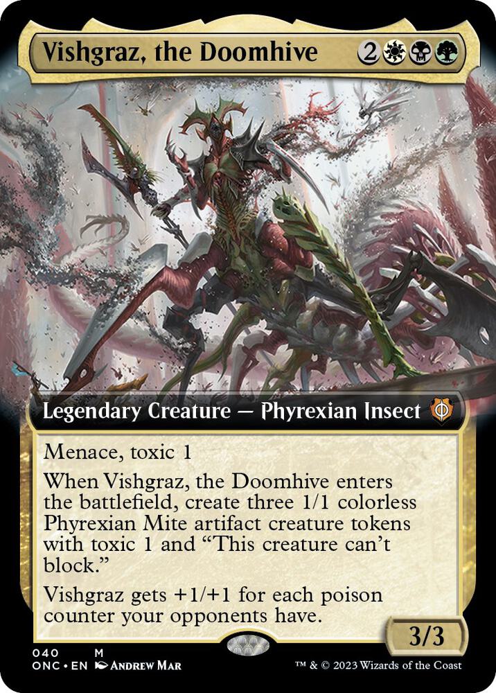 Vishgraz, the Doomhive 40 (Commander: Phyrexia: All Will Be One)  - Extended Art | Good Games Adelaide SA