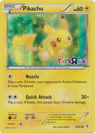 Pikachu (26/83) (Toys R Us Promo) [Miscellaneous Cards] | Good Games Adelaide SA