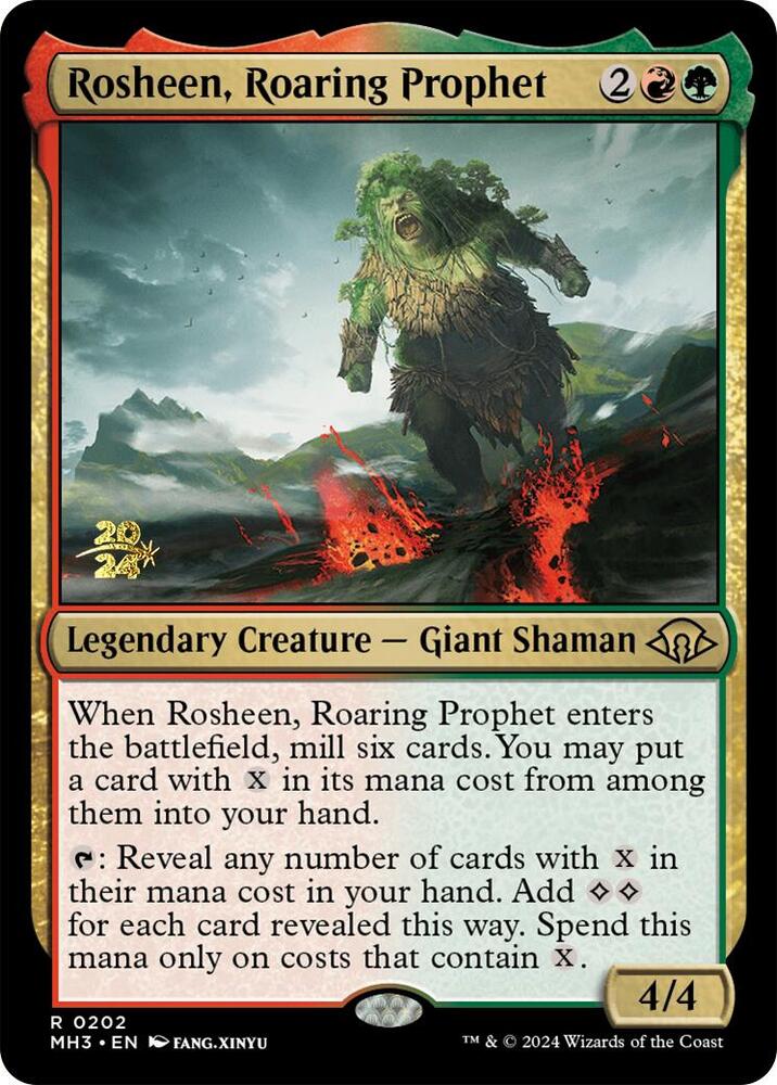 Rosheen Roaring Prophet 202 (Prerelease Cards)  - Foil | Good Games Adelaide SA