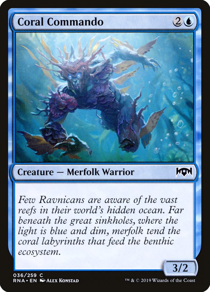 Coral Commando 36 (Ravnica Allegiance)  - Foil | Good Games Adelaide SA