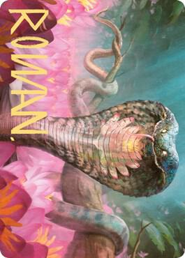 Lotus Cobra Art Card Gold Stamped Signature 71 (Art Series: Zendikar Rising)  | Good Games Adelaide SA